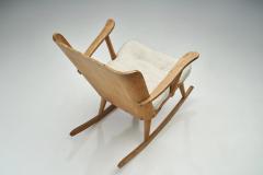 G ran Malmvall G ran Malmvall Svensk Fur Rocking Chair Sweden 1940s - 2294860