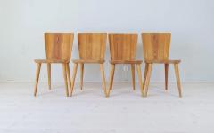 G ran Malmvall Midcentury Set of 4 Pine Sculptural Dining Chairs G ran Malmvall Sweden - 3031555