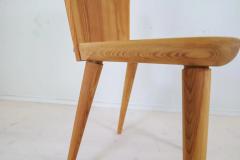 G ran Malmvall Midcentury Set of 4 Pine Sculptural Dining Chairs G ran Malmvall Sweden - 3031603