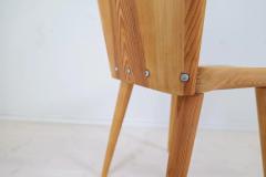 G ran Malmvall Midcentury Set of 4 Pine Sculptural Dining Chairs G ran Malmvall Sweden - 3031605