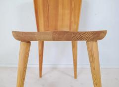 G ran Malmvall Midcentury Set of 4 Pine Sculptural Dining Chairs G ran Malmvall Sweden - 3031637