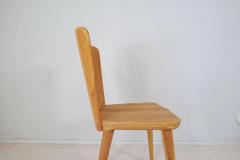 G ran Malmvall Midcentury Set of 4 Pine Sculptural Dining Chairs G ran Malmvall Sweden - 3031639