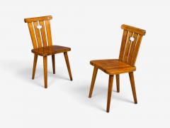 G ran Malmvall Six Dining Chairs Pine Sweden 1970s - 4751177