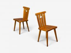 G ran Malmvall Six Dining Chairs Pine Sweden 1970s - 4751178