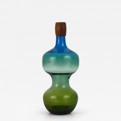 G ran W rff G ran W rff Pukeberg Colorful Tropico Carafe Glass Bottle Decanter Sweden 1960 - 4056571