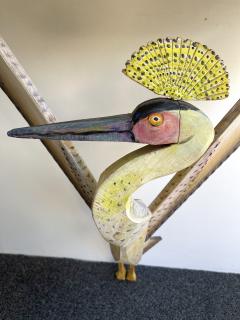 G rard Rigot Bird Console Painted Wood by G rard Rigot France 1980s - 2121238