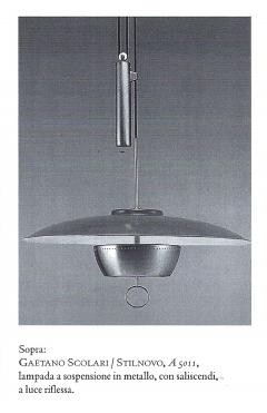 GAETANO SCOLARI Counterweight Ceiling Light Model A5011 by Gaetano Scolari for Stilnovo - 3529740