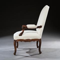 GENEROUS FRENCH 19TH CENTURY CARVED OPEN ARMCHAIR FAUTEUIL - 1840583