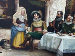 GEORGE FRANK BOBHOLZ THE PALM READER PAINTING CESARE AUGUSTE DETTI PAINTED BY GEORGE FRANK BOBHOLZ - 4535030