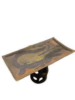 GEORGES MARTIN UNUSUAL MODERNIST BRUTALIST STONEWARE TABLE BY GEORGES MARTIN - 4605265