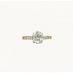 GIA CERTIFIFIED 1 31 CARAT OLD CUSHION CUT DIAMOND VICTORIAN ENGAGEMENT RING - 2881628