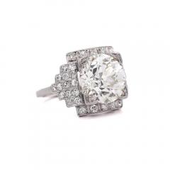 GIA Cert 5 01 Carat Old Euro Cut Diamond Edwardian Antique Platinum Ring - 3974443