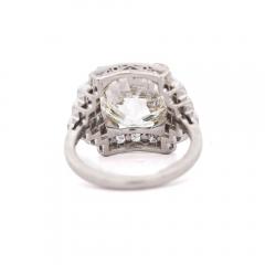 GIA Cert 5 01 Carat Old Euro Cut Diamond Edwardian Antique Platinum Ring - 3974450