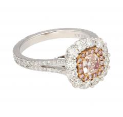 GIA Certified 1 51 CTTW Fancy Light Brown Pink Internally Flawless Diamond Ring - 3500479