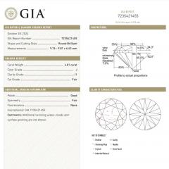 GIA Certified 8 02 Carat TW Natural Round Cut Diamond Stud Earrings - 3991413