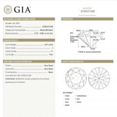 GIA Certified 8 02 Carat TW Natural Round Cut Diamond Stud Earrings - 3991420