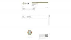 GIA Certified 8 Carat White Opal With Orange Garnet Aquamarine Halo Ring - 3504914