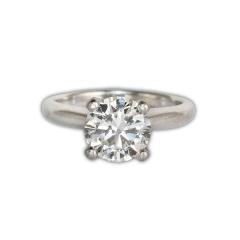 GIA Certified Platinum Diamond Ring 1 51 ct - 4527273