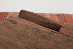 GIANT TEAK SLAB BENCH - 3079485