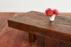 GIANT TEAK SLAB BENCH - 3079512