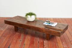 GIANT TEAK SLAB BENCH - 3079546