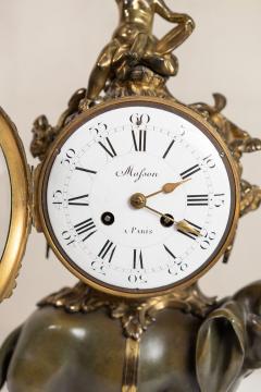 GILT BRONZE LOUIS XV STYLE ELEPHANT MANTEL CLOCK - 3022399