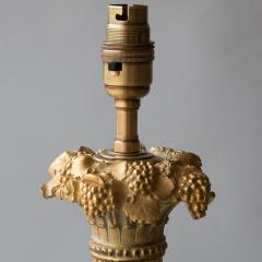 GILT BRONZE RESTAURATION CANDELABRA CONVERTED TO A TABLE LAMP - 897353