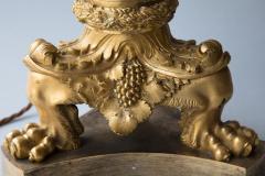 GILT BRONZE RESTAURATION CANDELABRA CONVERTED TO A TABLE LAMP - 897358