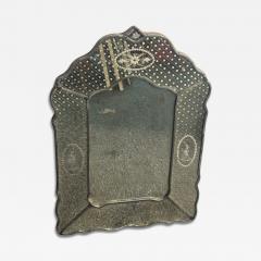 GLAMOROUS FANCY EDGE ITALIAN ETCHED MIRROR WITH WONDERFUL PATINA - 4497326