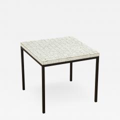 GLASS TILE TOP TABLE ON IRON BASE - 1898496