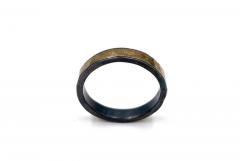 GOLD HAMMERED BAND RING - 3642696