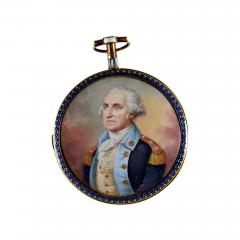 GOLD POCKET WATCH WITH A PORTRAIT MINIATURE OF GENERAL GEORGE WASHINGTON - 2625549