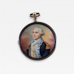GOLD POCKET WATCH WITH A PORTRAIT MINIATURE OF GENERAL GEORGE WASHINGTON - 2625550