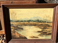 GOLD RUSH STREAM AMONGST MOUNTAIN RANGE PAINTING - 2893902