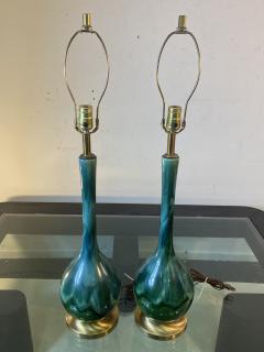 GRACEFUL PAIR OF MID CENTURY CERAMIC LAMPS - 2540533