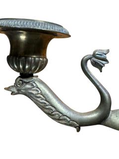 GRAND TOUR PAIR OF DORE BRONZE EGYPTIAN REVIVAL TWO CANDLE CANDELABRA - 4495641