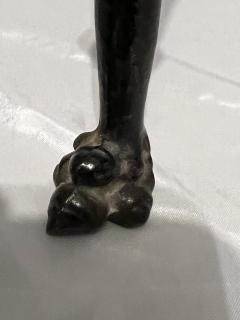 GREAT ART DECO CAST IRON CAT BENCH - 4001230