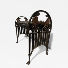 GREAT ART DECO CAST IRON CAT BENCH - 4010441