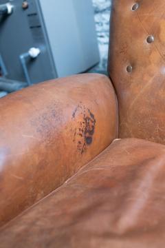 GREAT PAIR OF ART DECO LEATHER CLUB CHAIRS - 3022545