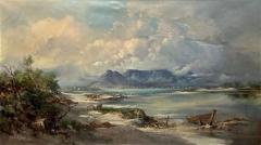 Gabriel Cornelis de Jongh Oil on Canvas Mountain Landscape Signed and Dated - 3608134