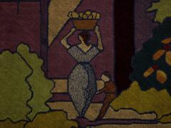 Gabriel Laneyrie petit point needlework panel tapestry 1934 - 4230322