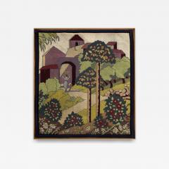 Gabriel Laneyrie petit point needlework panel tapestry 1934 - 4230450