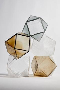 Gabriel Scott Welles Textured Glass Long Chandelier - 4283796