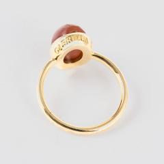 Gabriela Sismann RING COMPOSED OF AN EGYPTIAN CARNELIAN BEETLE NEW KINGDOM  - 3436363