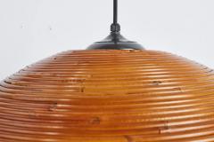 Gabriella Crespi 1950s Italian Rattan Pendant - 3792207