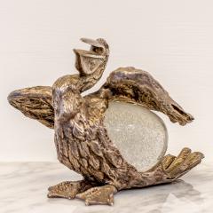 Gabriella Crespi An Italian Gilt Silver and Glass Pelican by Gabriella Crespi signed circa 1970s - 3091616
