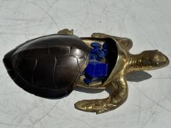 Gabriella Crespi Brass Hawksbill Turtle Sculpture Box - 3668467