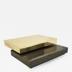 Gabriella Crespi Coffee table in brass by Gabriela Crespi circa 1970 - 962402