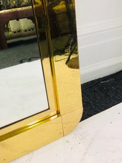 Gabriella Crespi Exceptional Brass Modern Mirror in the Manner of Gabriella Crespi - 1031981