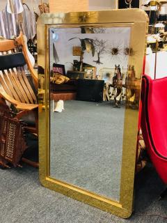 Gabriella Crespi Exceptional Brass Modern Mirror in the Manner of Gabriella Crespi - 1031982